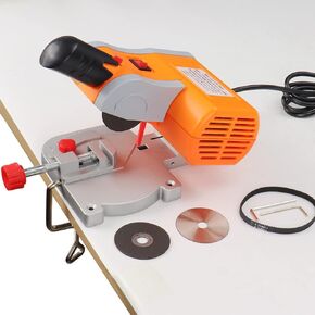 NuoDunco Mini Miter Electric Saw - Max 45 Degree Power Table Saw Benchtop Cut-Off Chop Saw - with 2" Blades for Metal Wood Crafts Miniatures Plastic Compound Cutting 110V in Saudi Arabia