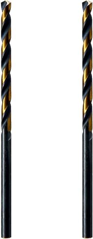 MAXTOOL 1.0 مم 2 قطعة مثاقب بطول Jobber متطابقة HSS M2 لقم ثقب تويست متري بالكامل أسود وبرونزي مستقيم عرقوب؛ JBM02H10R010P2 in Saudi Arabia