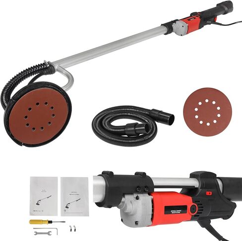 Saturnpower 800W Electric Drywall Sander Commercial Adjustable Variable Speed Disc Sander with 6 Sand Pads in Saudi Arabia