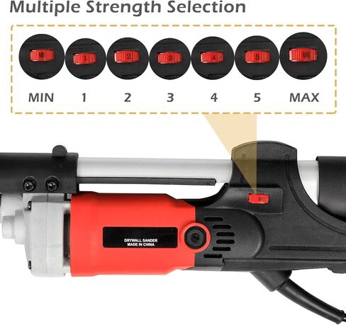 Saturnpower 800W Electric Drywall Sander Commercial Adjustable Variable Speed Disc Sander with 6 Sand Pads in Saudi Arabia
