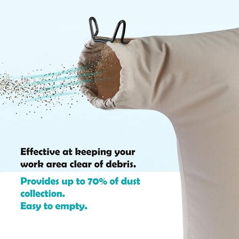 LANMU Table Saw Dust Collector Bag Compatible with Bosch/Dewalt/Ryobi/Craftsman/RIGID/Delta/Porter Cable/Makita/Metabo/Kobalt/Skilsaw 10" Tablesaws with 2.5" Dust Port in Saudi Arabia