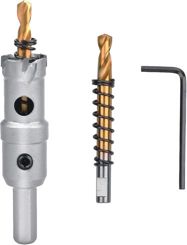 9/10 inch / 23mm Carbide Tipped Hole Saw,Metal Steel Hole Saw with a Drill Bit, Hole Cutter for Thick Metal,Stainless Steel,Iron,Sheet Metal and Wood. (23mm（9/10 inch）) in Saudi Arabia