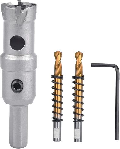 9/10 inch / 23mm Carbide Tipped Hole Saw,Metal Steel Hole Saw with a Drill Bit, Hole Cutter for Thick Metal,Stainless Steel,Iron,Sheet Metal and Wood. (23mm（9/10 inch）) in Saudi Arabia