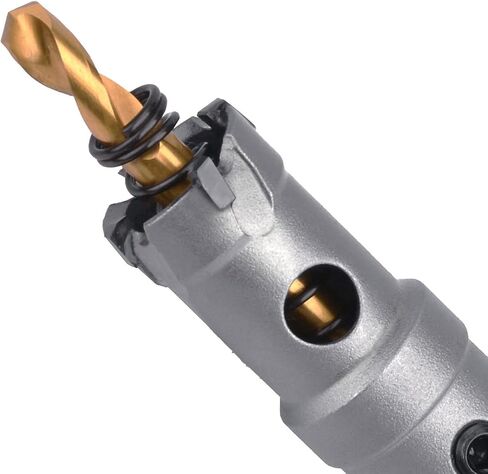 9/10 inch / 23mm Carbide Tipped Hole Saw,Metal Steel Hole Saw with a Drill Bit, Hole Cutter for Thick Metal,Stainless Steel,Iron,Sheet Metal and Wood. (23mm（9/10 inch）) in Saudi Arabia