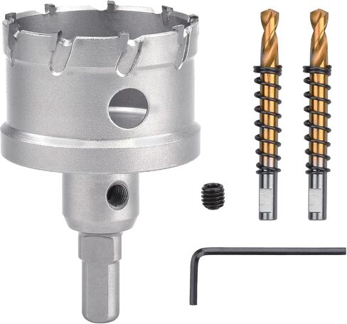9/10 inch / 23mm Carbide Tipped Hole Saw,Metal Steel Hole Saw with a Drill Bit, Hole Cutter for Thick Metal,Stainless Steel,Iron,Sheet Metal and Wood. (23mm（9/10 inch）) in Saudi Arabia