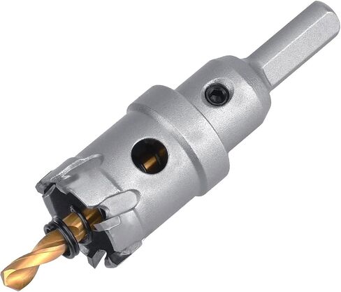 9/10 inch / 23mm Carbide Tipped Hole Saw,Metal Steel Hole Saw with a Drill Bit, Hole Cutter for Thick Metal,Stainless Steel,Iron,Sheet Metal and Wood. (23mm（9/10 inch）) in Saudi Arabia