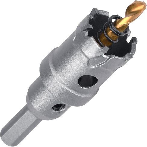 9/10 inch / 23mm Carbide Tipped Hole Saw,Metal Steel Hole Saw with a Drill Bit, Hole Cutter for Thick Metal,Stainless Steel,Iron,Sheet Metal and Wood. (23mm（9/10 inch）) in Saudi Arabia