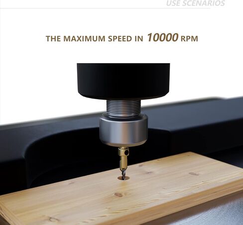 مجموعة رؤوس مثقاب غاطسة CSOOM Pro مكونة من 12 قطعة رؤوس حفر غاطسة #4، 6، 8، 9,10، 12، (قطران للقطع) مجموعة ثقالة عداد خشب فولاذ عالي السرعة، مخرطة النجارة الخشبية in Kuwait