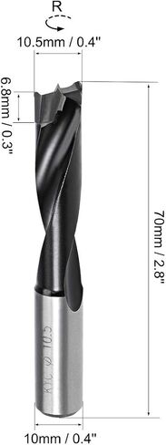 uxcell Brad Point Drill Bits for Wood 10.5mm x 70mm Forward Turning HSS for Woodworking Carpentry Drilling Tool in Saudi Arabia