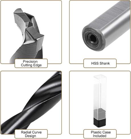 uxcell Brad Point Drill Bits for Wood 10.5mm x 70mm Forward Turning HSS for Woodworking Carpentry Drilling Tool in Saudi Arabia