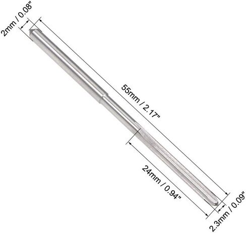 uxcell 3mm Chucking Reamer, HSS Cobalt M35 Lathe Machine Reamer D4 4 Straight Flutes, Round Shank Milling Cutting Tool, for Stainless Steel Alloy Copper Metal in Saudi Arabia
