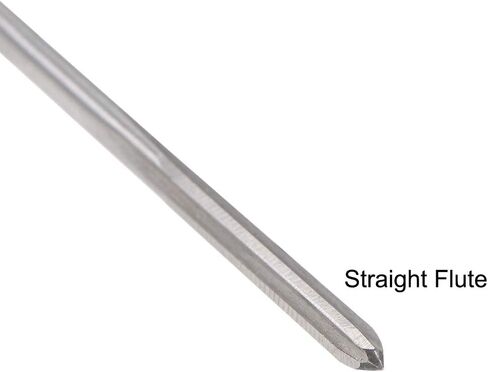uxcell 3mm Chucking Reamer, HSS Cobalt M35 Lathe Machine Reamer D4 4 Straight Flutes, Round Shank Milling Cutting Tool, for Stainless Steel Alloy Copper Metal in Saudi Arabia