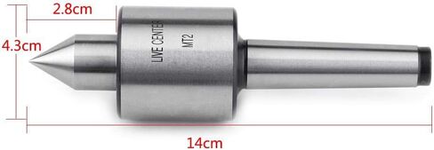 Lathe Center,Mt2 Precision Rotary Live Center,Well Balanced and Smooth Taper Metal Work Lathe Tool ,for Lathe in Medium Speed And Medium Load Environment in Saudi Arabia