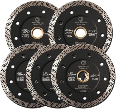 7 Inch Diamond Tile Blade 2PC Super Thin Premium Continuous Rim Blades for Cutting Porcelain Tiles Granite Marble Ceramics in Saudi Arabia