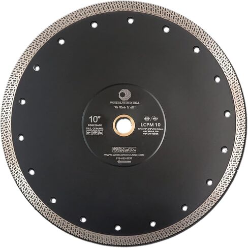 7 Inch Diamond Tile Blade 2PC Super Thin Premium Continuous Rim Blades for Cutting Porcelain Tiles Granite Marble Ceramics in Saudi Arabia