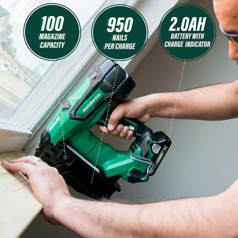 Metabo HPT 18V MultiVolt™ Cordless Finish Nailer Kit | Includes 1 Battery | 16 Gauge | Lifetime Tool Warranty | NT1865DMS in Saudi Arabia