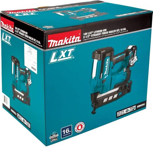 Makita XNB02RJ 18V LXT 2-1/2" Straight Finish Nailer Kit, 16 Ga in Saudi Arabia