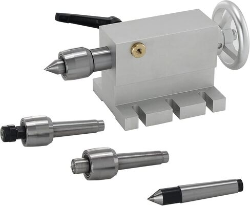 CNCTOPBAOS 65 مم مخرطة مركزية Morse Taper 2 Live Center المنقولة MT2 Tailstock مع 4 قطع رؤوس قابلة للاستبدال لآلة نقش محور CNC 4h النجارة in Saudi Arabia