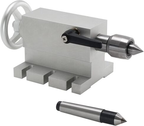 CNCTOPBAOS 65 مم مخرطة مركزية Morse Taper 2 Live Center المنقولة MT2 Tailstock مع 4 قطع رؤوس قابلة للاستبدال لآلة نقش محور CNC 4h النجارة in Saudi Arabia