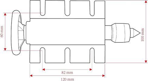 CNCTOPBAOS 65 مم مخرطة مركزية Morse Taper 2 Live Center المنقولة MT2 Tailstock مع 4 قطع رؤوس قابلة للاستبدال لآلة نقش محور CNC 4h النجارة in Saudi Arabia