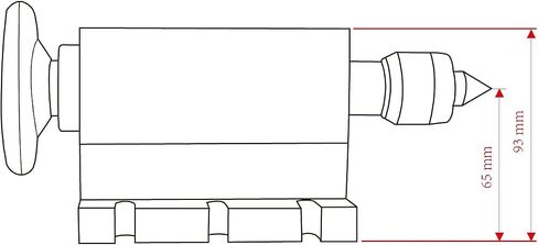 CNCTOPBAOS 65 مم مخرطة مركزية Morse Taper 2 Live Center المنقولة MT2 Tailstock مع 4 قطع رؤوس قابلة للاستبدال لآلة نقش محور CNC 4h النجارة in Saudi Arabia