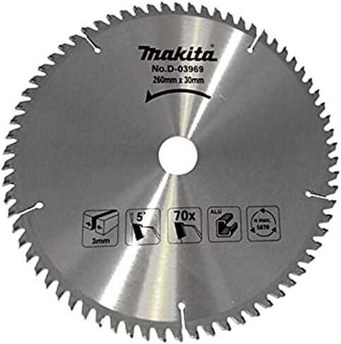 ماكيتا شفرة منشار D-03969 TCT 260 × 70T × 30، متعددة الالوان in Saudi Arabia