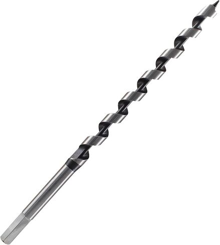 Muretnze 3/4 Inch x 12 Inch Long Auger Drill Bit, Hex Shank 3/8 Inch | For Wood, Extra Long, Brad Point, For Soft and Hard Wood, Plastic and Drywall in Saudi Arabia