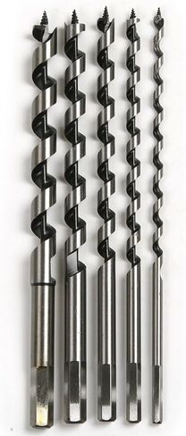 Preamer Hex Shank 9 Inch Long Auger Drill Bit Set for Planting Wood Working Drilling Hole Cutter Tool,5-Piece, 1/4 inch- 1/2 in Saudi Arabia