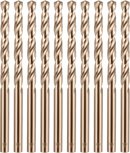 مجموعة لقم مثقاب كوبالت مقاس 5 ملم، لقم مثقاب M35 ملتوية HSS ساق مستقيمة، لقم مثقاب ستيل عالية السرعة 5 ملم للحفر في المعادن الصلبة والستانلس ستيل والحديد الزهر in Kuwait