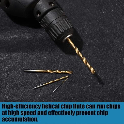 مجموعة لقم مثقاب كوبالت مقاس 5 ملم، لقم مثقاب M35 ملتوية HSS ساق مستقيمة، لقم مثقاب ستيل عالية السرعة 5 ملم للحفر في المعادن الصلبة والستانلس ستيل والحديد الزهر in Kuwait