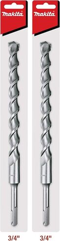 ماكيتا 2 حزمة - SDS-Plus 3/4 بوصة لقم الثقب للمطارق الدوارة SDS+ - حفر عميق 10 بوصة في الخرسانة والبناء in Kuwait