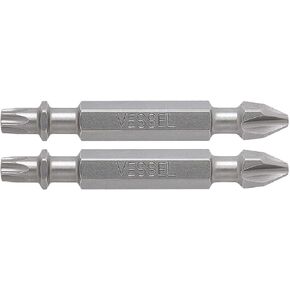 VESSEL Neck Torsion Double-Ended Power Bits PH2XT25X50 2PC (Carded) in Kuwait