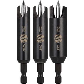 Brands MB-65823 3 Piece Self-Centering Wood Plug Cutters