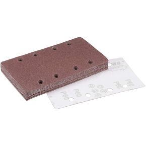 uxcell 40 Grit 1/3 Sanding Sheet Sander Sandpaper Hook and Loop Pads 8 Hole 15pcs