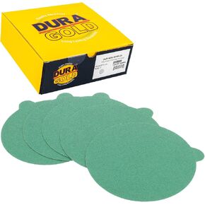 Dura-Gold Premium 6" Green Film PSA Sanding Discs - 2000 Grit (Box of 25) - Self Adhesive Stickyback Sandpaper for DA Sander, Detailing Finishing Cut Abrasive, Sand Automotive Paint Woodworking Wood in Saudi Arabia