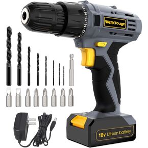 PowerTough D018 مفك براغي لاسلكي 18 فولت/20 فولت مع بطارية ليثيوم أيون وشاحن in Kuwait