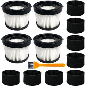 2 Pack DCV5011H HEPA Filter Fit for DEWALT DCV501HB Cordless Handheld Vac | with 4 Foam Sleeve Filters & 1 Brush in Kuwait