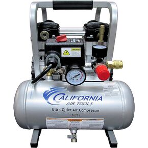 مجموعة كاليفورنيا اير تولز 1620S فائقة الهدوء وخالية من الزيوت 2.0 كجم، 0.5 لتر ضاغط هواء ستيل تانك in Kuwait