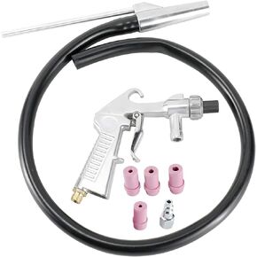 مجموعة أدوات LuckyHigh Sandblaster لإزالة الصدأ، مسدس تغذية سيفون الهواء لتفجير الرمل، أنبوب شفط الرمل، 4 قطع من رؤوس الفوهات السيراميكية، فوهة فولاذية واحدة in Saudi Arabia