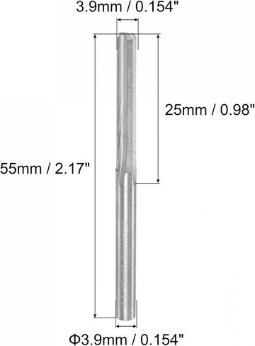 uxcell Chucking Reamer, 1.5mm C3/K10 Tungsten Carbide H7 Accuracy Lathe Machine Reamer 4 Straight Flutes Milling Cutter in Kuwait