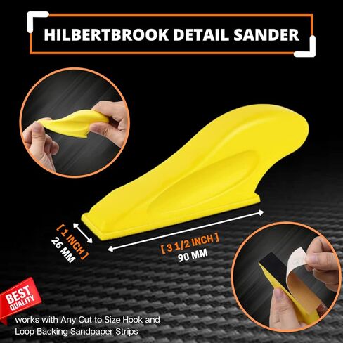 Micro Sander Mini Sander 3.5''x1'' Small Sander for Small Projects 100 PCS Pre-cut Sand Paper for Crafts Hook and Loop Detail Sander for Woodworking in Kuwait
