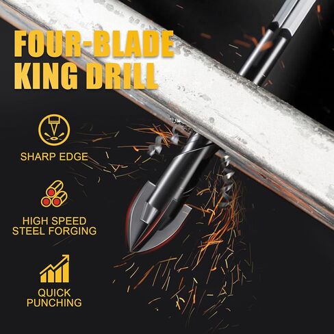 مجموعة لقم مثقاب الخرسانة من نيوشارك 10 قطع، لقم حفر البناء للطوب والزجاج والبلاستيك والخشب، طرف كربيد التنجستن يعمل مع بلاط السيراميك، مرآة الحائط، الرصف على جدار خرساني أو من الطوب (3/16 بوصة - 1/2 بوصة) in Kuwait