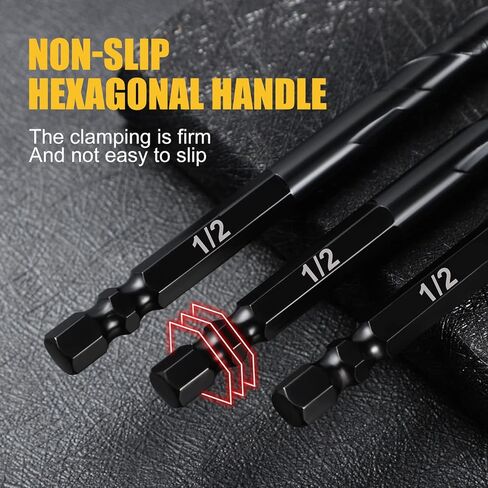 مجموعة لقم مثقاب الخرسانة من نيوشارك 10 قطع، لقم حفر البناء للطوب والزجاج والبلاستيك والخشب، طرف كربيد التنجستن يعمل مع بلاط السيراميك، مرآة الحائط، الرصف على جدار خرساني أو من الطوب (3/16 بوصة - 1/2 بوصة) in Kuwait