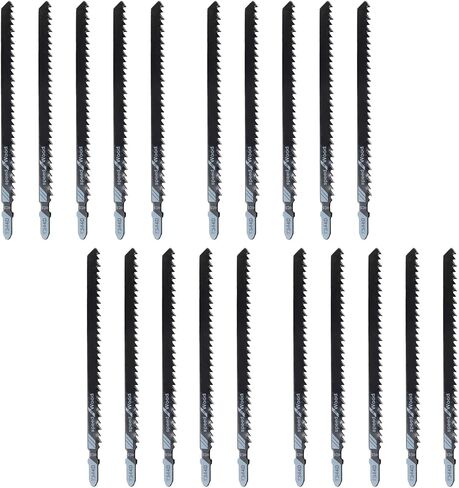 5 PCS T344D T-Shank Jigsaw Blade, 6" High Carbon Steel for Wood PVC | High Carbon Steel, 6 TPI Fast Cutting, Fits All T-Shank Saws, For Hardwood Plywood Chipboard Plastic in Saudi Arabia