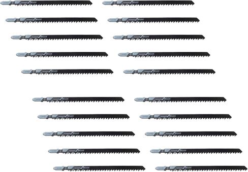 5 PCS T344D T-Shank Jigsaw Blade, 6" High Carbon Steel for Wood PVC | High Carbon Steel, 6 TPI Fast Cutting, Fits All T-Shank Saws, For Hardwood Plywood Chipboard Plastic in Saudi Arabia