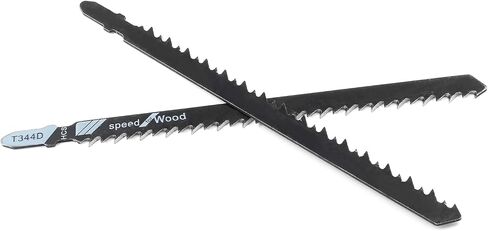5 PCS T344D T-Shank Jigsaw Blade, 6" High Carbon Steel for Wood PVC | High Carbon Steel, 6 TPI Fast Cutting, Fits All T-Shank Saws, For Hardwood Plywood Chipboard Plastic in Saudi Arabia