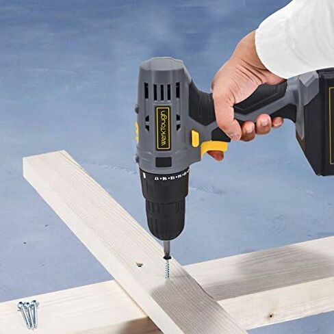 PowerTough D018 مفك براغي لاسلكي 18 فولت/20 فولت مع بطارية ليثيوم أيون وشاحن in Kuwait