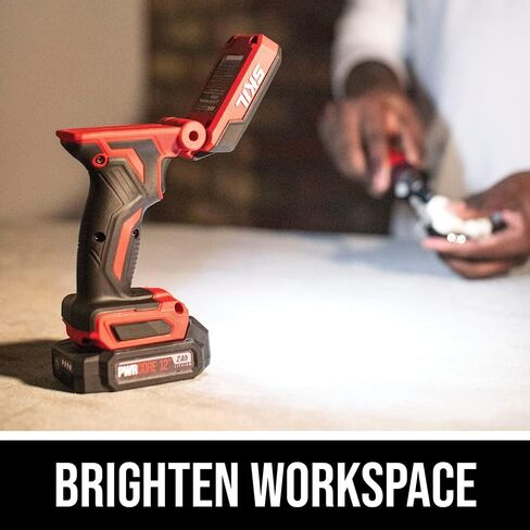 SKIL PWR CORE 12 مجموعة كومبو مدمجة بدون فرشاة 12 فولت 5 أدوات تتضمن بطاريتين وشاحن 2.0 أمبير - CB8368A-20، أحمر in Saudi Arabia
