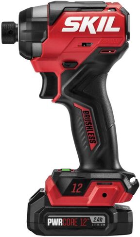 SKIL PWR CORE 12 مجموعة كومبو مدمجة بدون فرشاة 12 فولت 5 أدوات تتضمن بطاريتين وشاحن 2.0 أمبير - CB8368A-20، أحمر in Saudi Arabia
