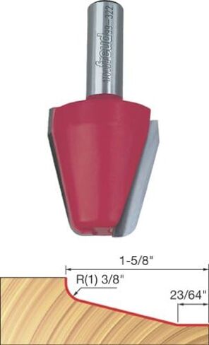 Freud 99-322: 1-1/2" (dia.) Vertical Raised Panel Bit with 1/2" shank, 3/8" large radius in Saudi Arabia